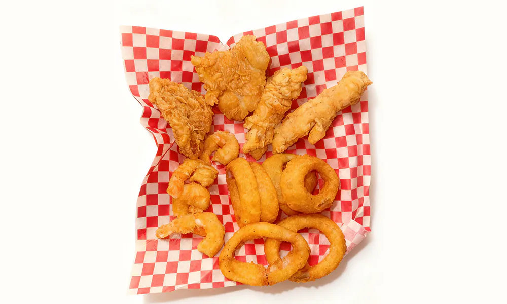 Fried Basket Combo at Hot Crab，a Seafood Restaurant in Richardson