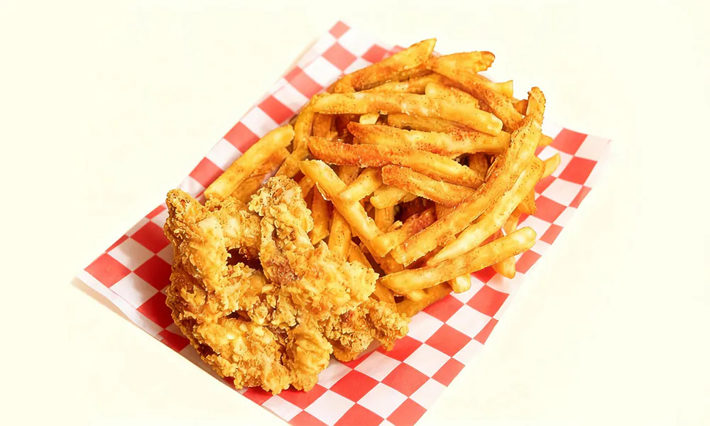 Fried Oyster Basket at Hot Crab，a Seafood Restaurant in Richardson