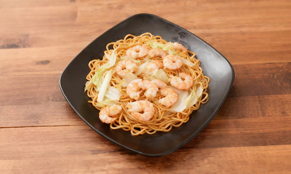 Shrimp Lo Mein at Hot Crab，a Seafood Restaurant in Richardson